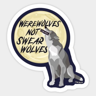 What We Do in the Shadows Werewolves Not Swearwolves Fan Art Sticker